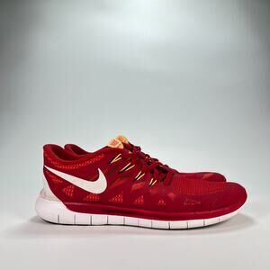 Nike Free 5.0 Gym Red Athletic Training Running Shoes 642198-601 Men's Size 11